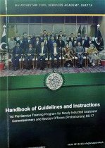 Handbook Of Guidelines and Instructions