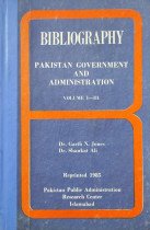 Bibliography -Pakistan Government and Administration